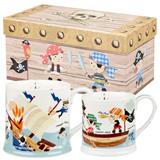 CHBS00000-12 Pirate Two Mug Set Gift Box